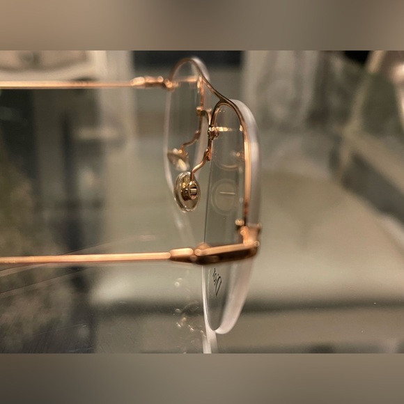 New Dior Aviator Style Gold Frame Eyeglasses Ret. $460 - Picture 12 of 16